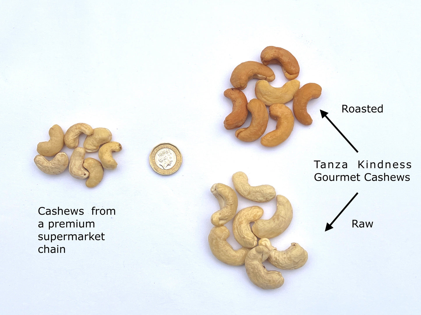 Exclusive Gourmet Quality Raw Cashew Nuts 500 g