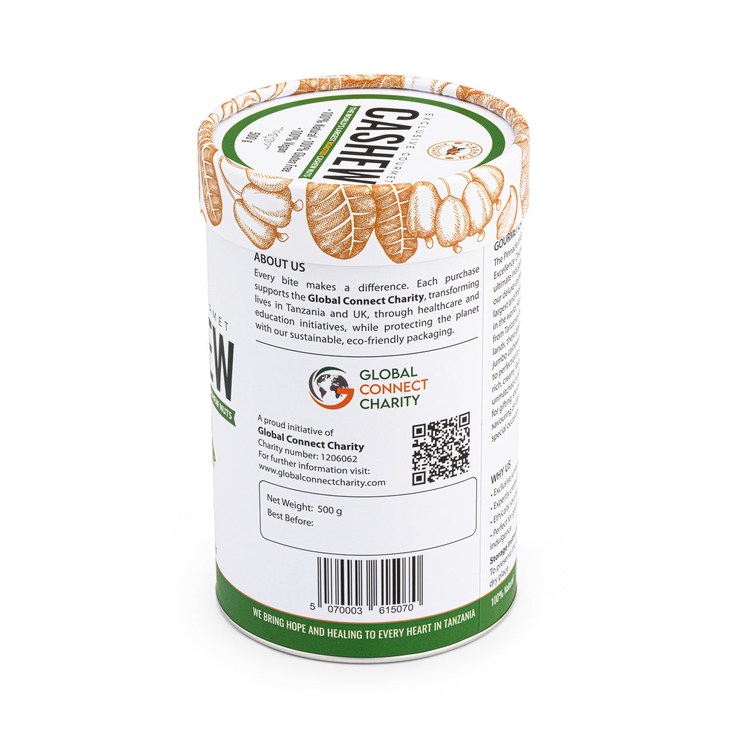 Exclusive Gourmet Quality Roasted Cashew Nuts 500g
