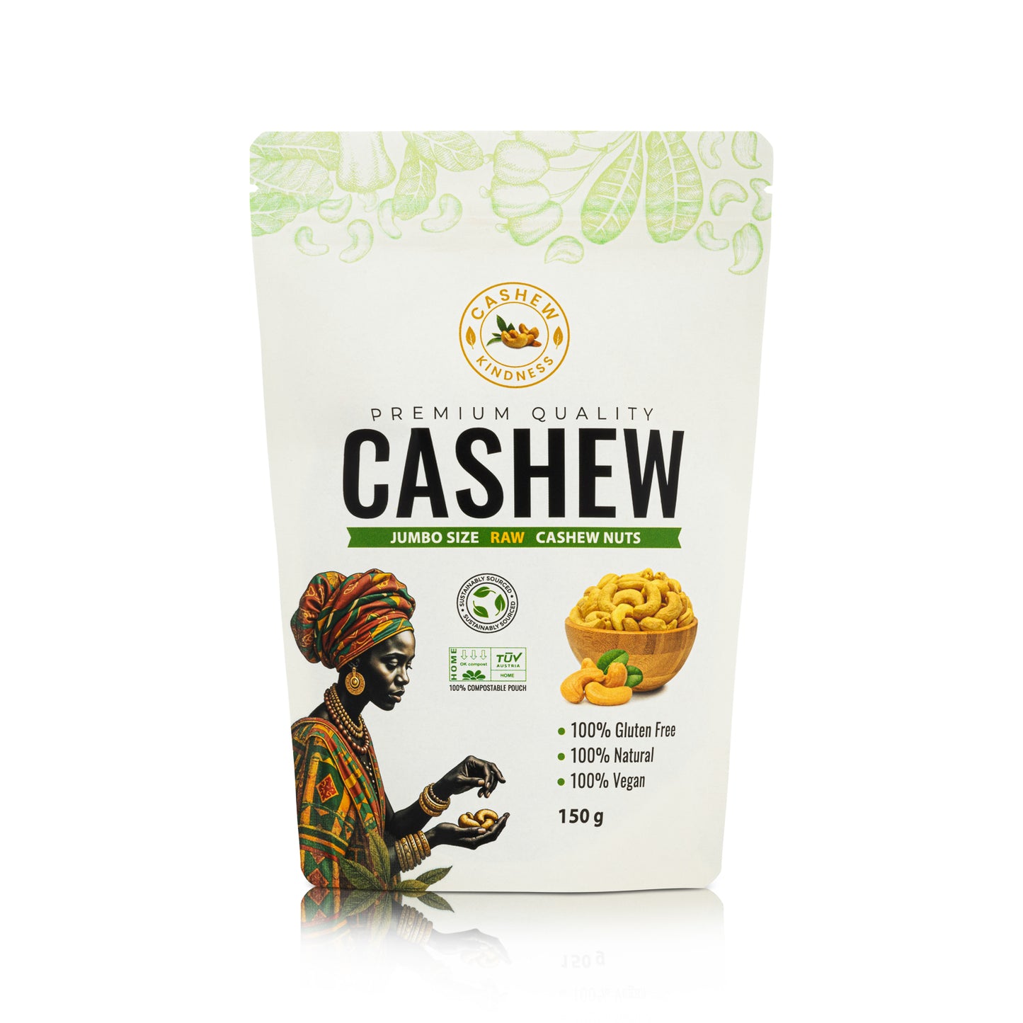 Premium Quality Raw Cashew Nuts 150 g
