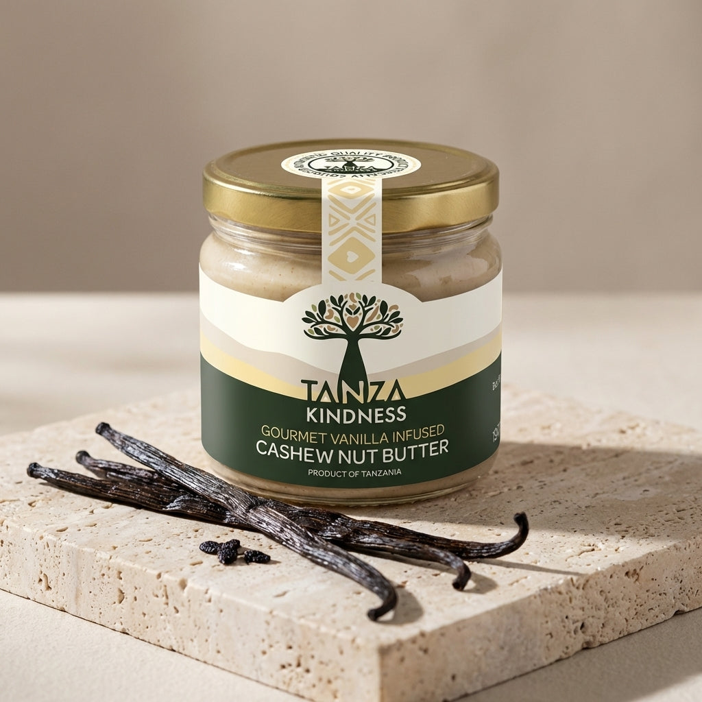 Tanzanian Gourmet Vanilla-Infused Cashew Nut Butter