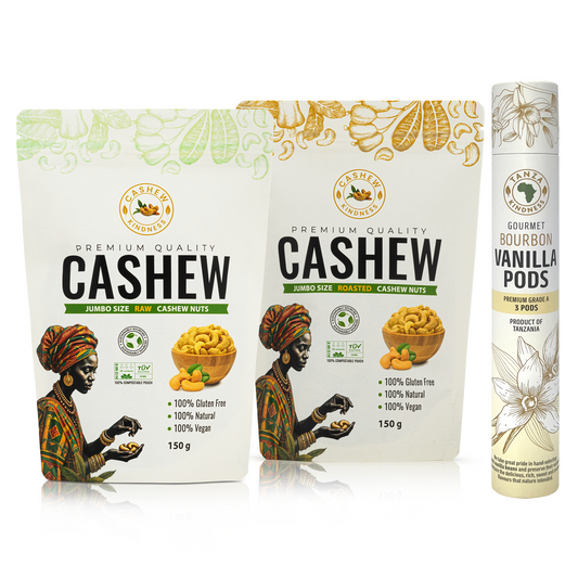 Tanzania Taster - Premium Cashews & Vanilla Pods Gift Bundle