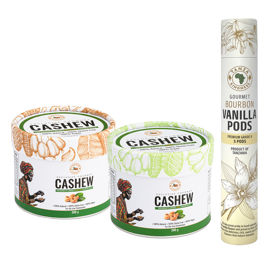 Exclusive Tanzania Taster – King of Cashews & Vanilla Gift Set (Luxury Edition)