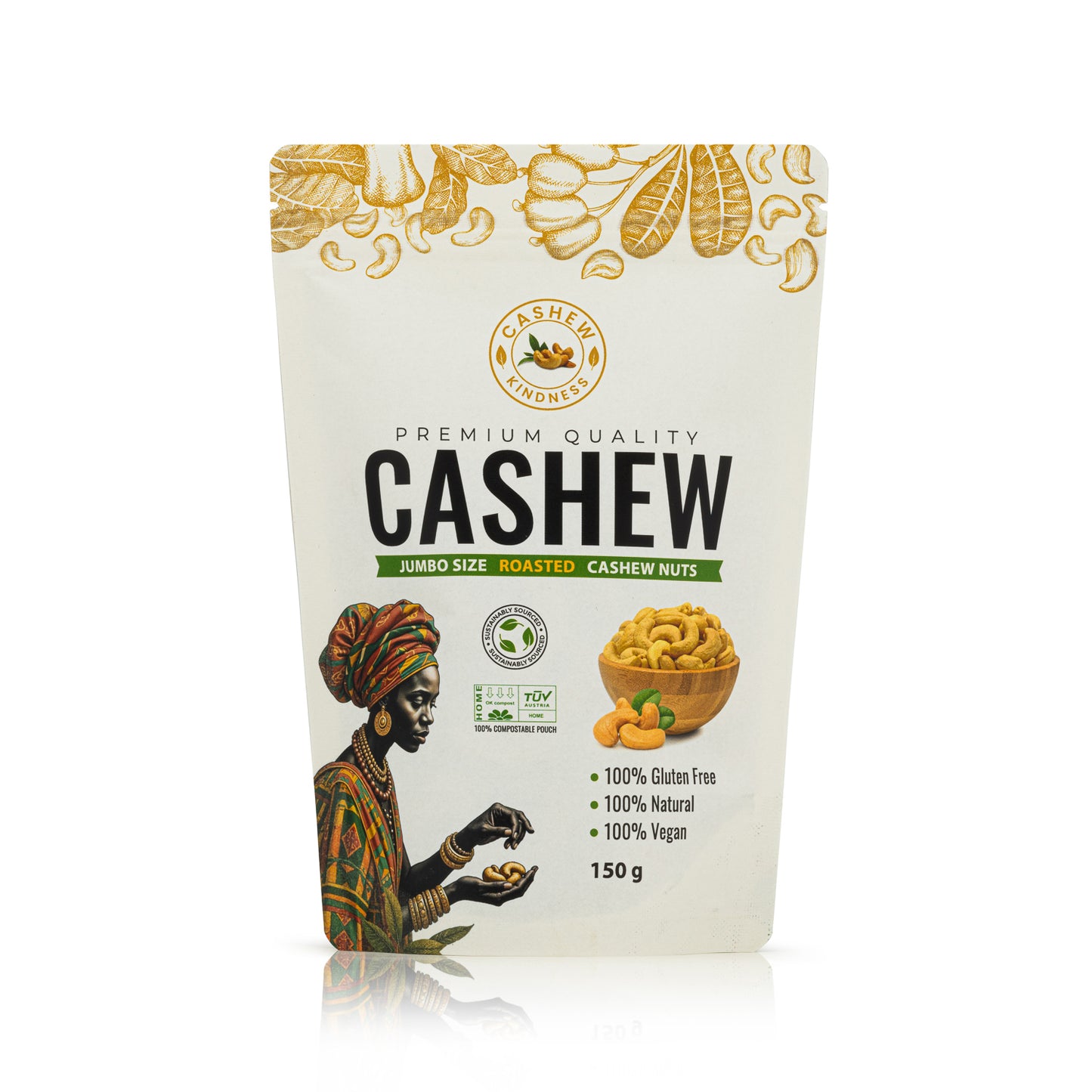 Premium Quality Roasted Cashew Nuts 150g