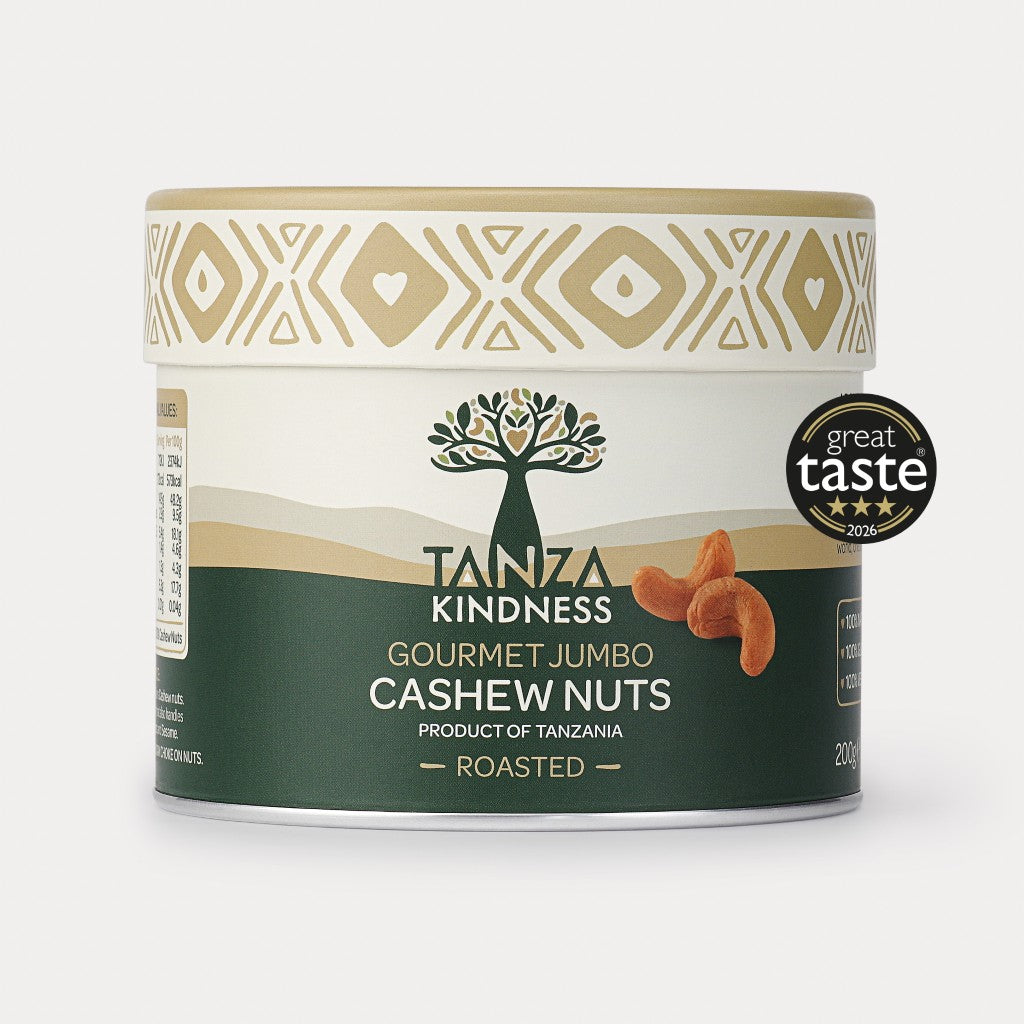 Lightly Roasted Tanzanian Cashews - 200g