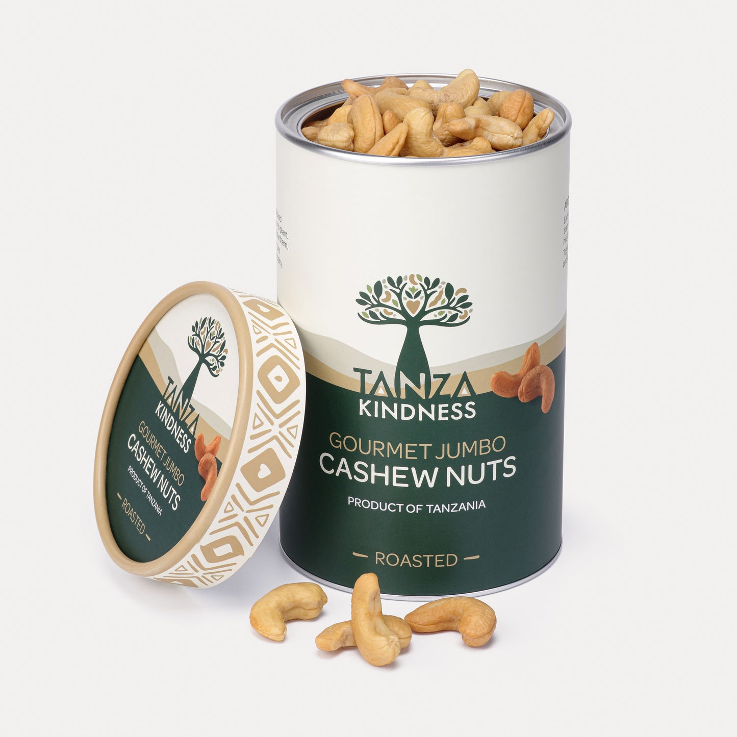 Lightly Roasted Tanzanian Cashews - 500g
