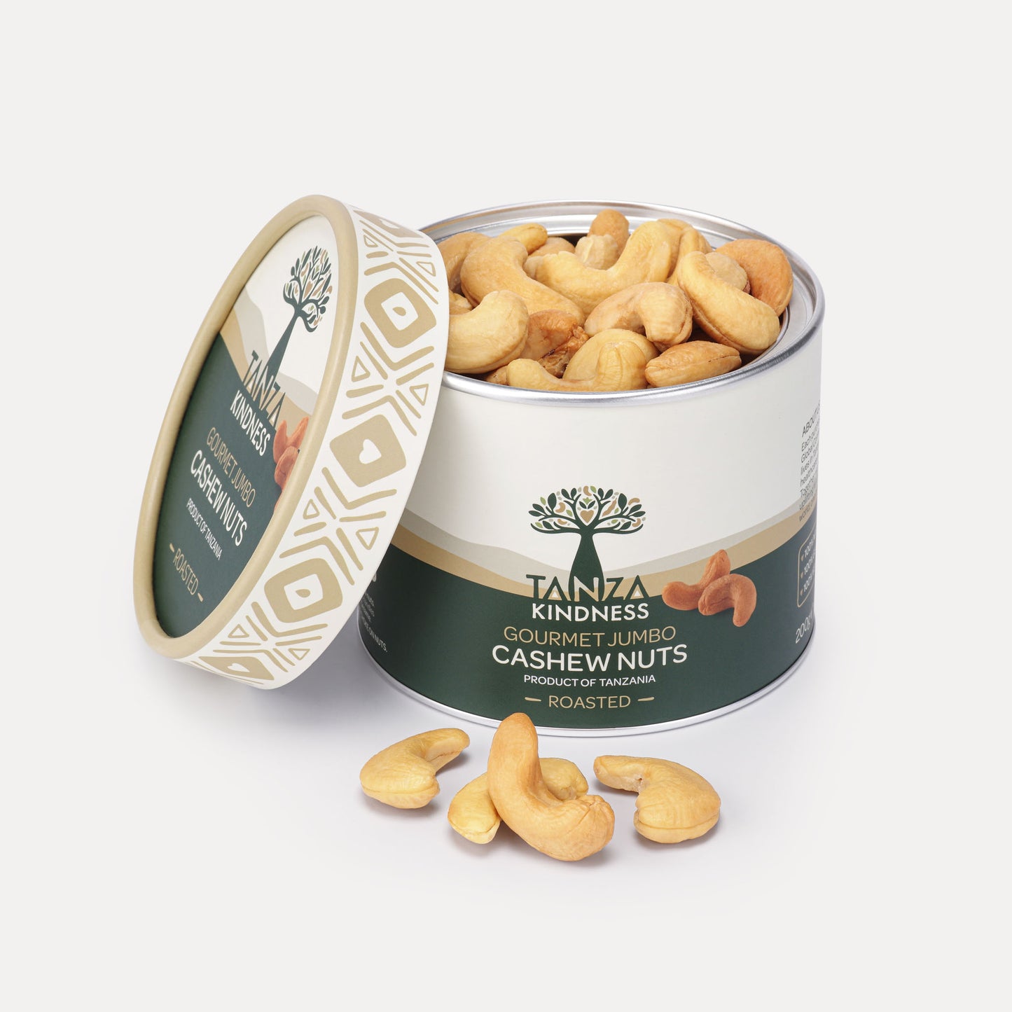 Lightly Roasted Tanzanian Cashews - 200g