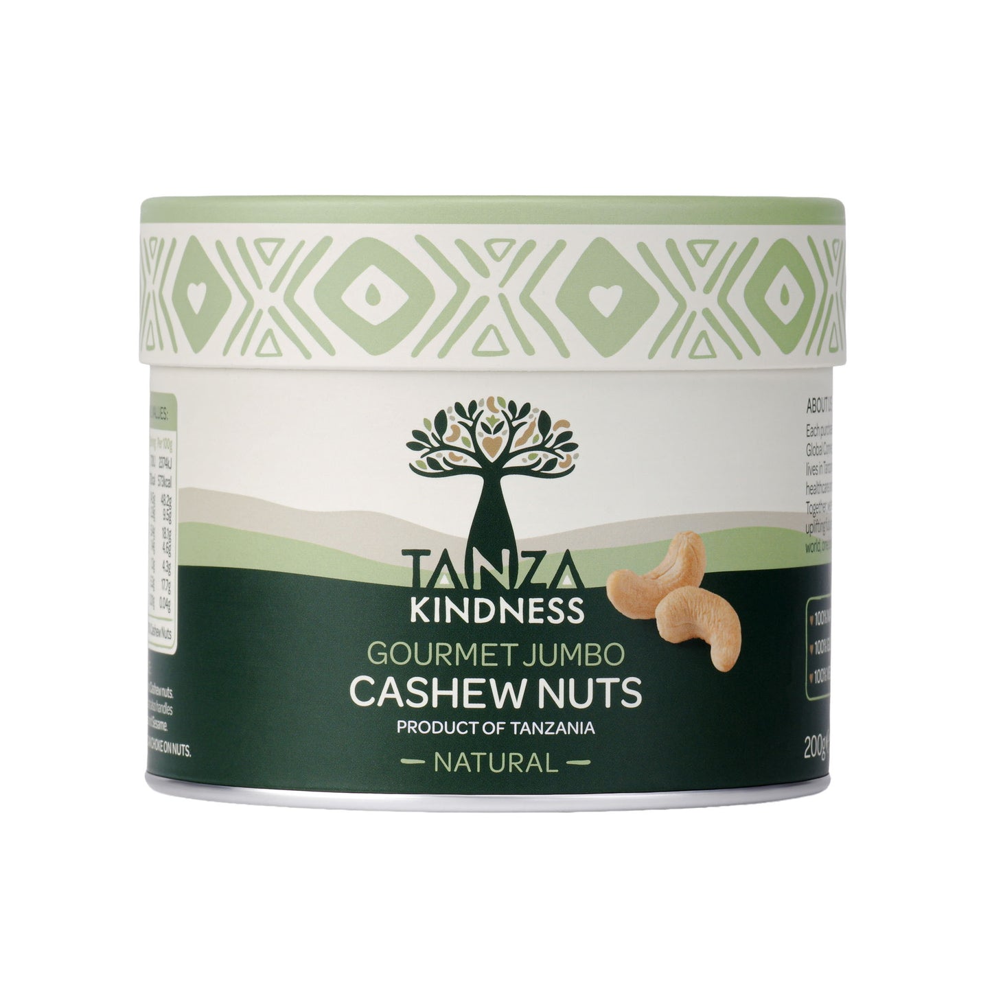 Natural Tanzanian Cashews - 200g