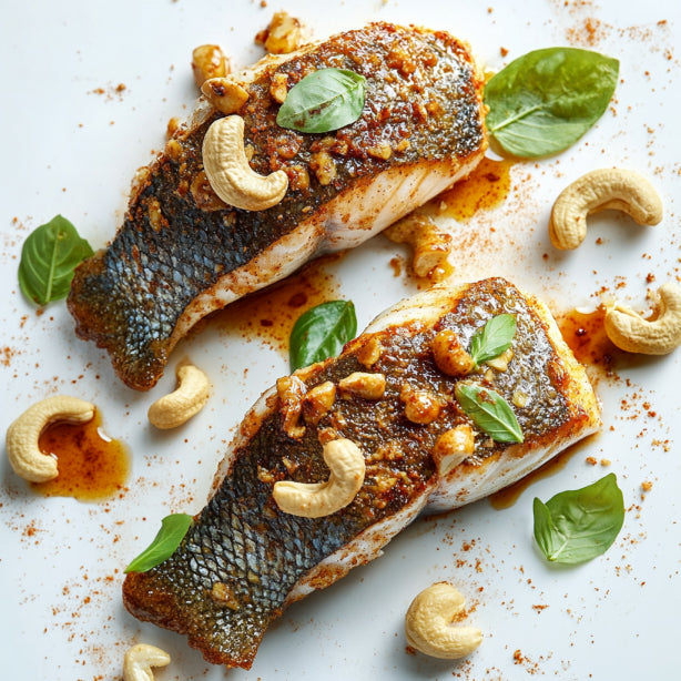 cashew coated fish